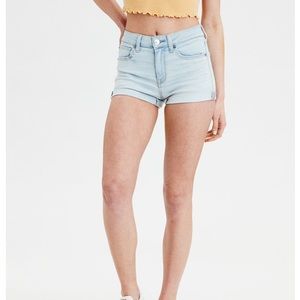 American Eagle High Waisted Denim Short Shorts